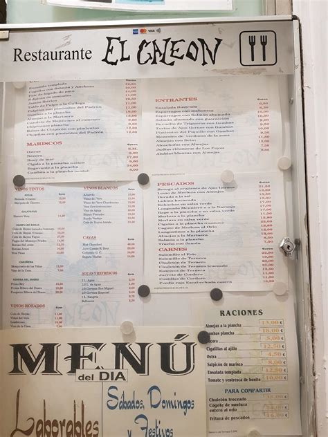 Menu at Restaurante las Vegas, Tarazona.
